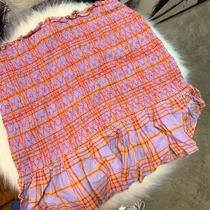 Urban Outfitters Y2K smocked flounce skirt